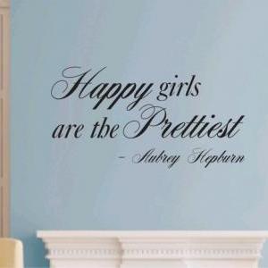 Wall Decal Quotes - Happy Girls Are..