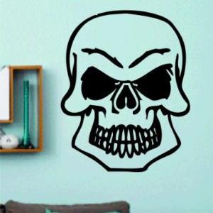 Skulls Wall Vinyl Decal Sticker Art..