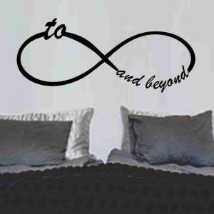 To Infinity And Beyond Symbol Wall Decal Sticker..