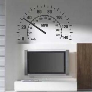 Extra Large Speedometer Wall Decal ..