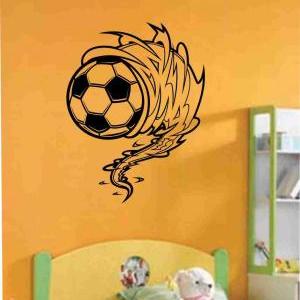 Soccer Ball Cyclone Vinyl Decal Sticker Wall Art..