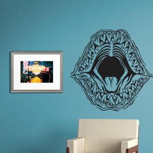 Shark Mouth Decal Sticker Wall Art Graphic Fish..