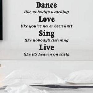 Wall Decal Quotes - Dance Like..