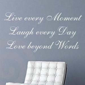 Wall Decal Quotes - Live Laugh Love..