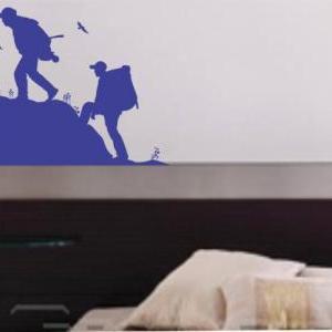 Backpackers Wall Decal Sticker