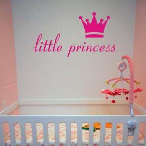 Little Princess And Crown Decal Sticker Wall