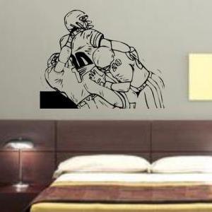 Football Players Decal Sticker Wall