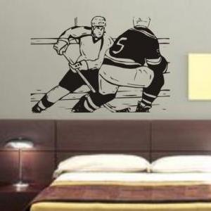 Ice Hockey Players Decal Sticker Wa..