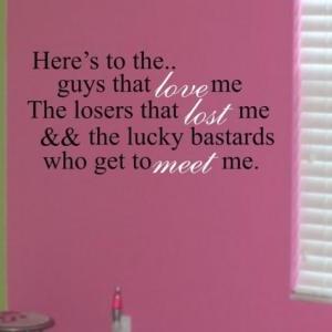 Wall Decal Quotes - Here's to All t..
