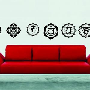 Seven Chakra's Set Wall Decal Sticker