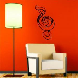 Music Notes Version 106 Design Decal Sticker Wall..
