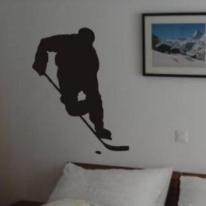 Ice Hockey Player Decal Sticker Wal..