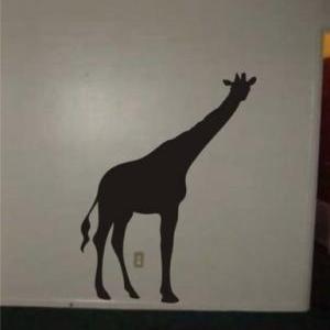 Giraffe Vinyl Wall Decal Mural Sticker