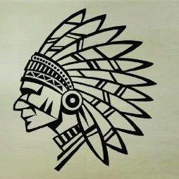Indian Chief Head Version 101 Wall Decal Sticker..