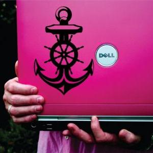 Nautical Anchor and Helm Vinyl Deca..