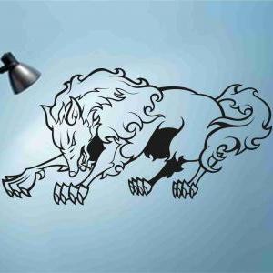 Wolf Version 102 Wall Vinyl Decal S..