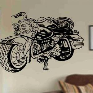 Motorcycle Hog chopper Wall Decal S..