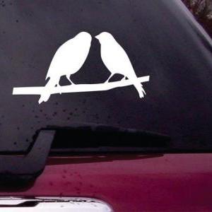 Two Birds on a Branch Decal Sticker..