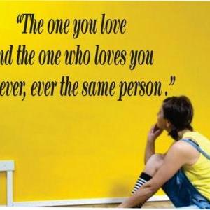 Wall Decal Quotes - The one you lov..