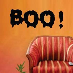 Boo Halloween Wall Vinyl Decal Sticker Art Graphic..