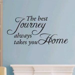 Wall Decal Quotes - The Journey Quote Wall Decal..