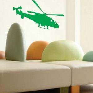 Helicopter Wall Mural Decal Sticker Vinyl Army..