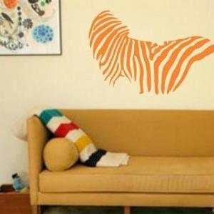 Zebra Print Decal Sticker Wall Mural Nursery..