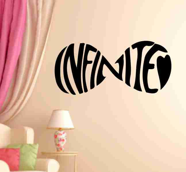 Infinite Love Forever Infinity Symbol Wall Decal Sticker Family Art Graphic Home Decor Mural Decal Sticker Famous Quotes