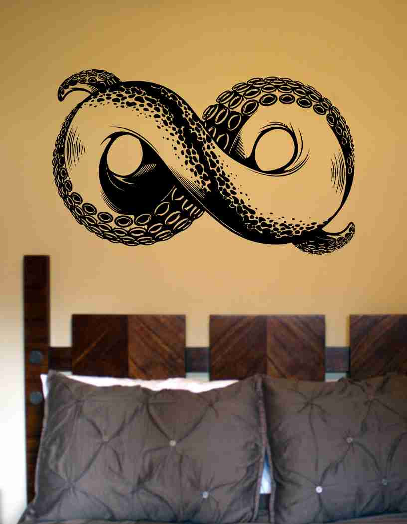 Octopus Tentacle Infinity Symbol Wall Decal Sticker Family Art Graphic ...