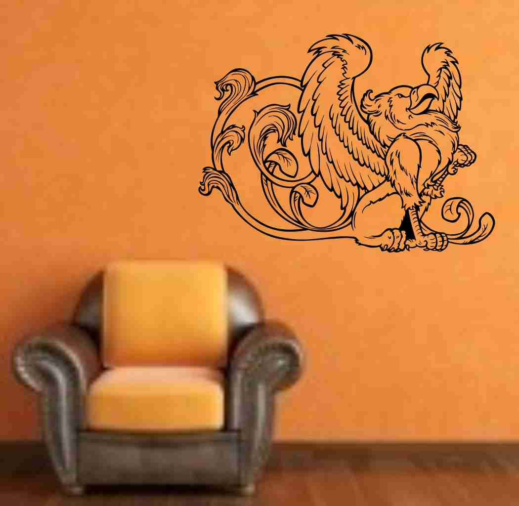 Griffin Version 101 Decal Sticker Wall Art Graphic Dragons Cartoon Head