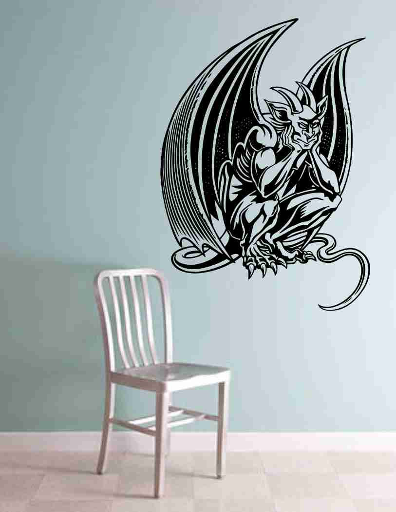 Gargoyle Version 102 Decal Sticker Wall Art Graphic Dragons Cartoon