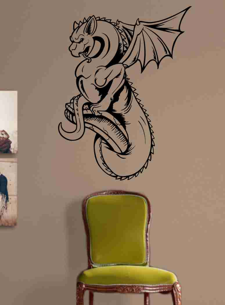 Gargoyle Version 101 Decal Sticker Wall Art Graphic Dragons Cartoon
