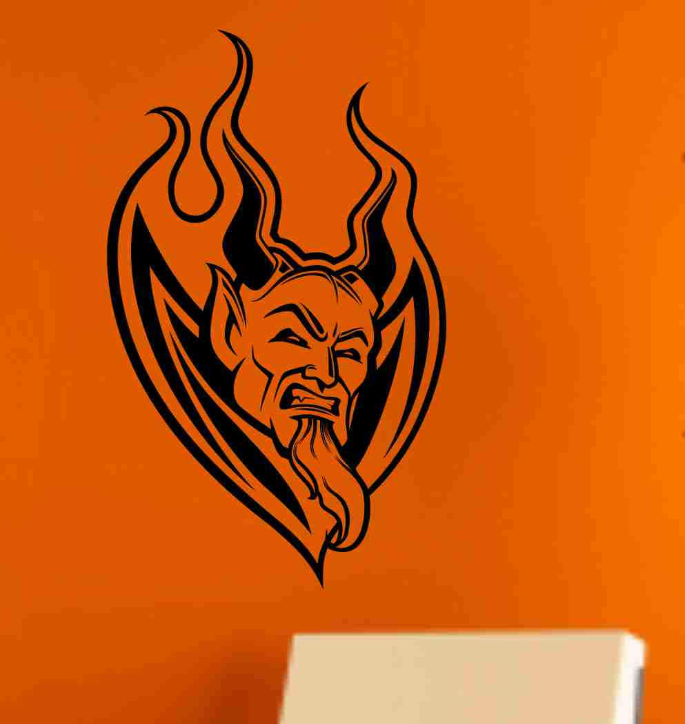 Devil Version 102 Wall Vinyl Decal Sticker Art Graphic Sticker Devils Satan