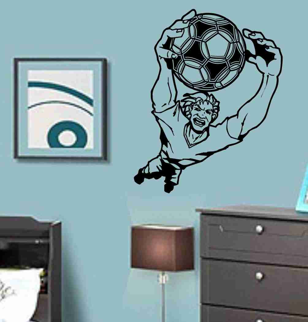 Soccer Goalie Version 110 Vinyl Decal Sticker Wall Art Graphic Kids Room Sports Nursery