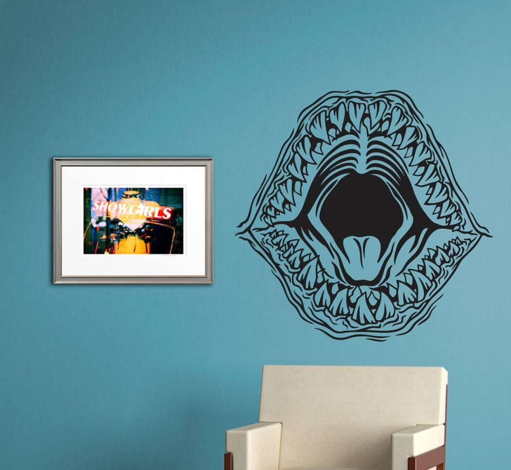 Shark Mouth Decal Sticker Wall Art Graphic Fish Ocean Scuba Dive