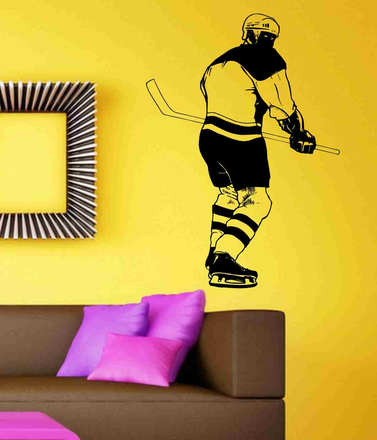 Hockey Version 113 Player Wall Vinyl Wall Decal Sticker Art Sports Kid Children Nursery Boy Teen