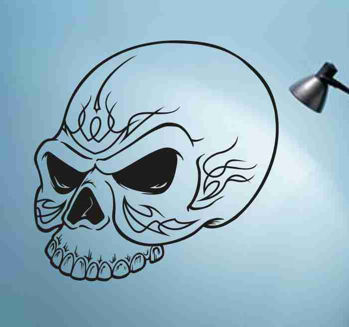 Skull Version 121 Bones Wall Vinyl Decal Sticker Art Graphic Sticker Skulls