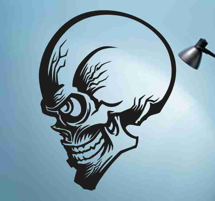 Skull Version 118 Bones Wall Vinyl Decal Sticker Art Graphic Sticker Skulls