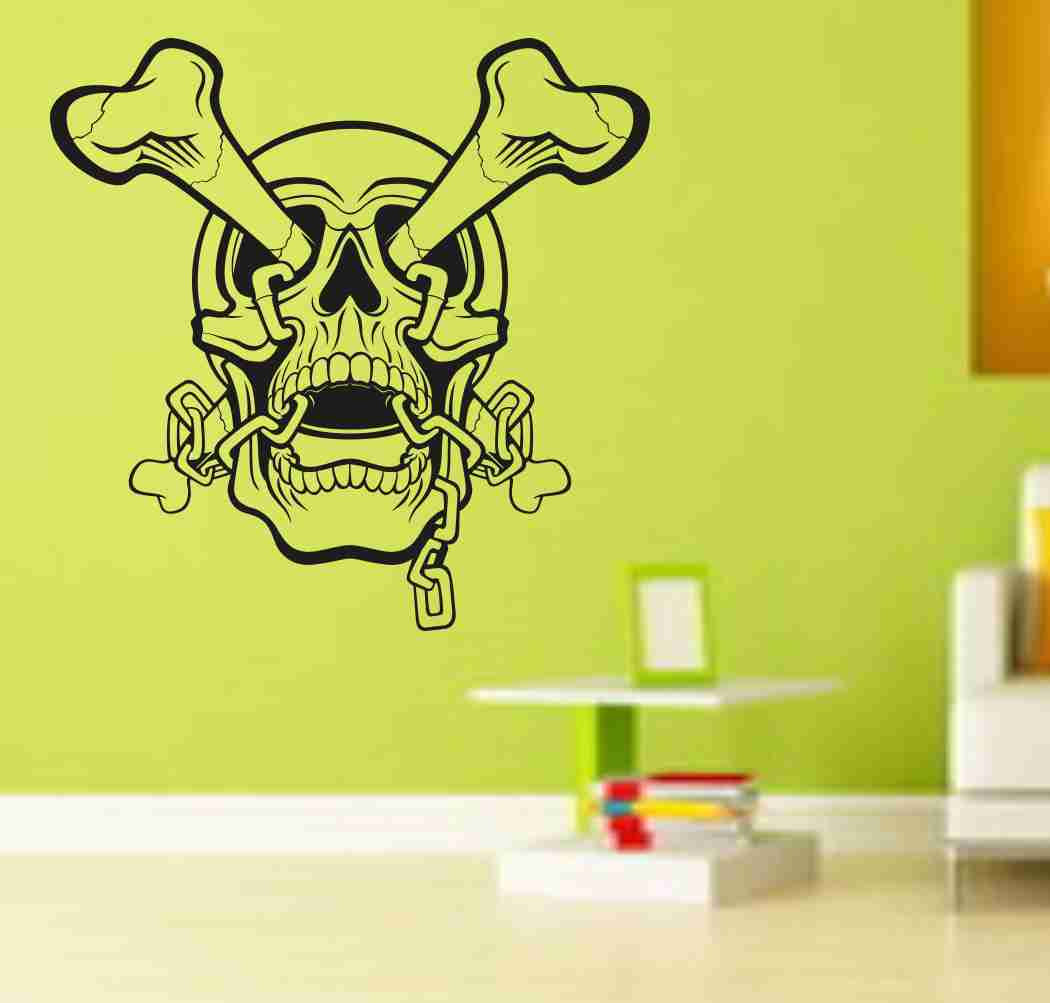 Skull Version 111 Bones Wall Vinyl Decal Sticker Art Graphic Sticker Skulls