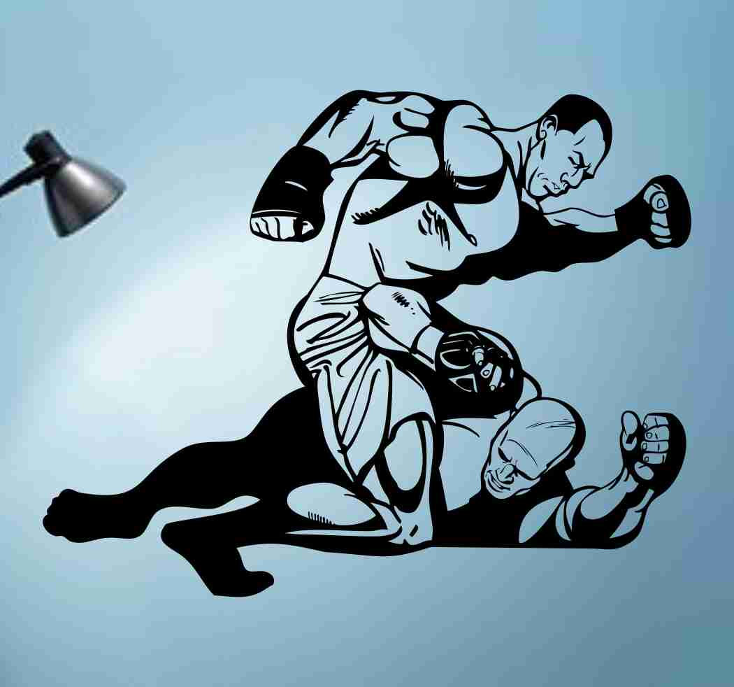 MMA Fighter Sticker Wall Decal Art Graphic
