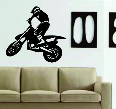 Dirtbike Rider MX X Games Version 105 Decal Sticker Wall