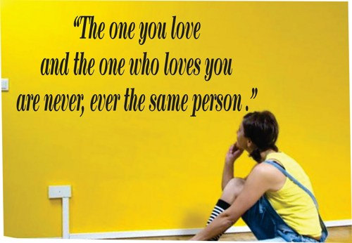 Wall Decal Quotes - The one you love Quote Decal Sticker Wall