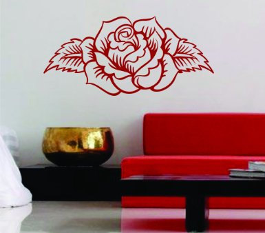 Rose Design Wall Decal Sticker Flowers