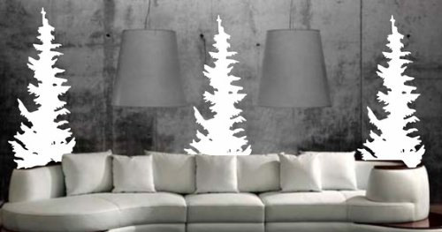 Evergreen Trees Wall Decal Sticker