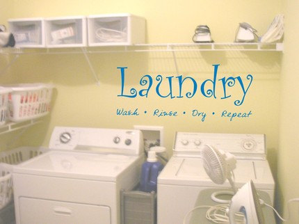 Wall Decal Quotes - Laundry Room Quote Decal Sticker Wall