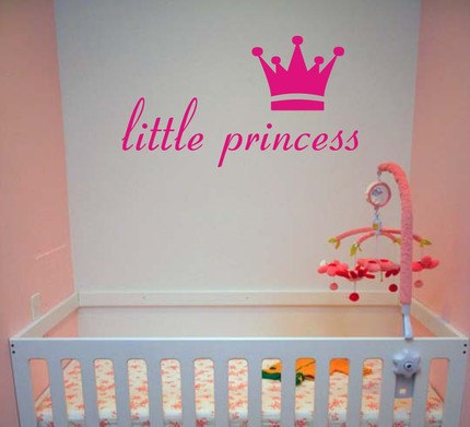 Little Princess And Crown Decal Sticker Wall