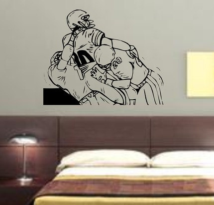 Football Players Decal Sticker Wall