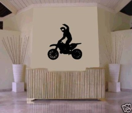 Dirtbike Rider Mx X Games Version 101 Decal Sticker Wall
