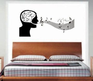 Music Man Decal Wall Mural Decal Sticker Music On My Mind