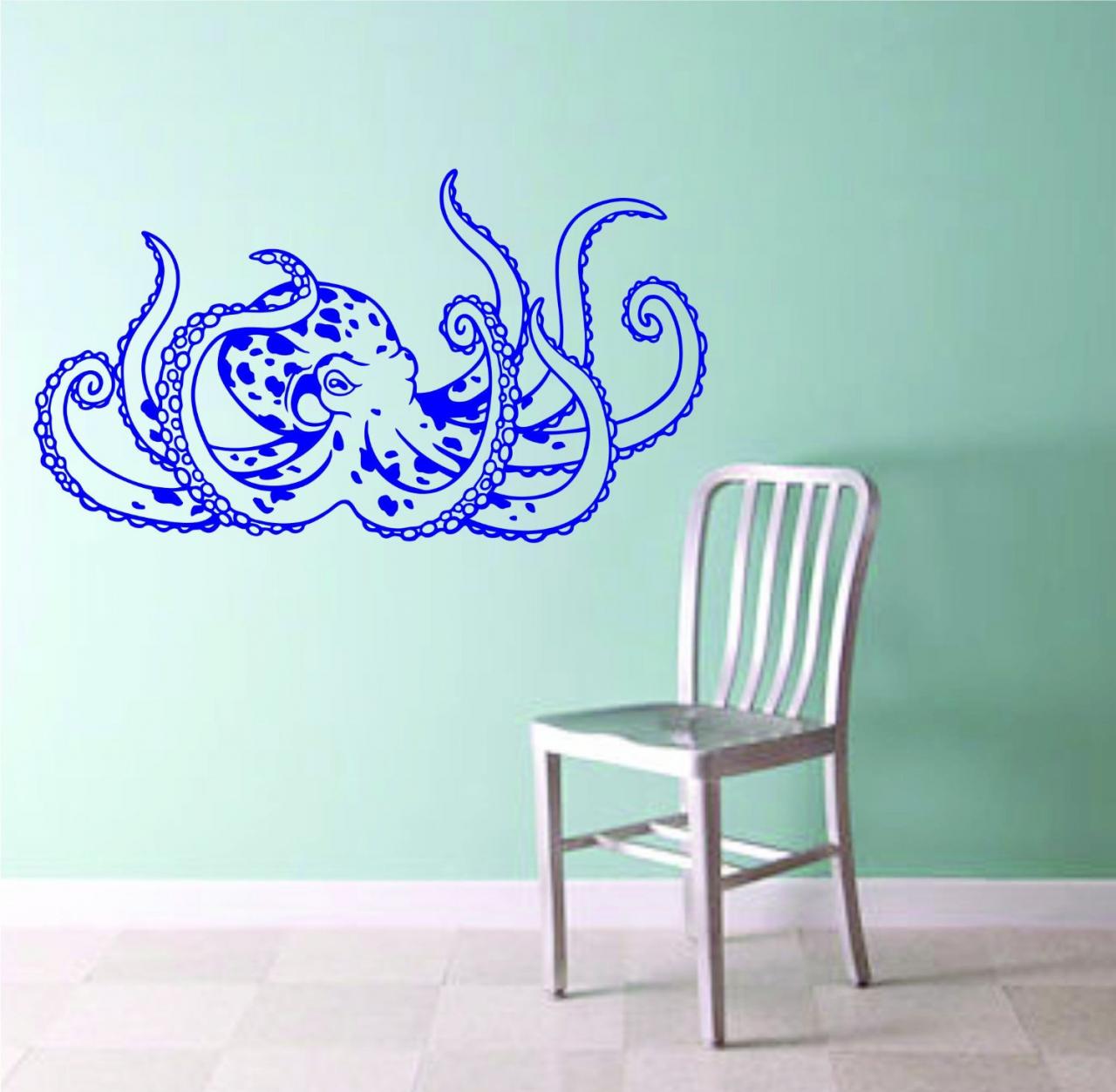 Octopus Version 106 Wall Vinyl Decal Sticker Decals Nautical Ocean